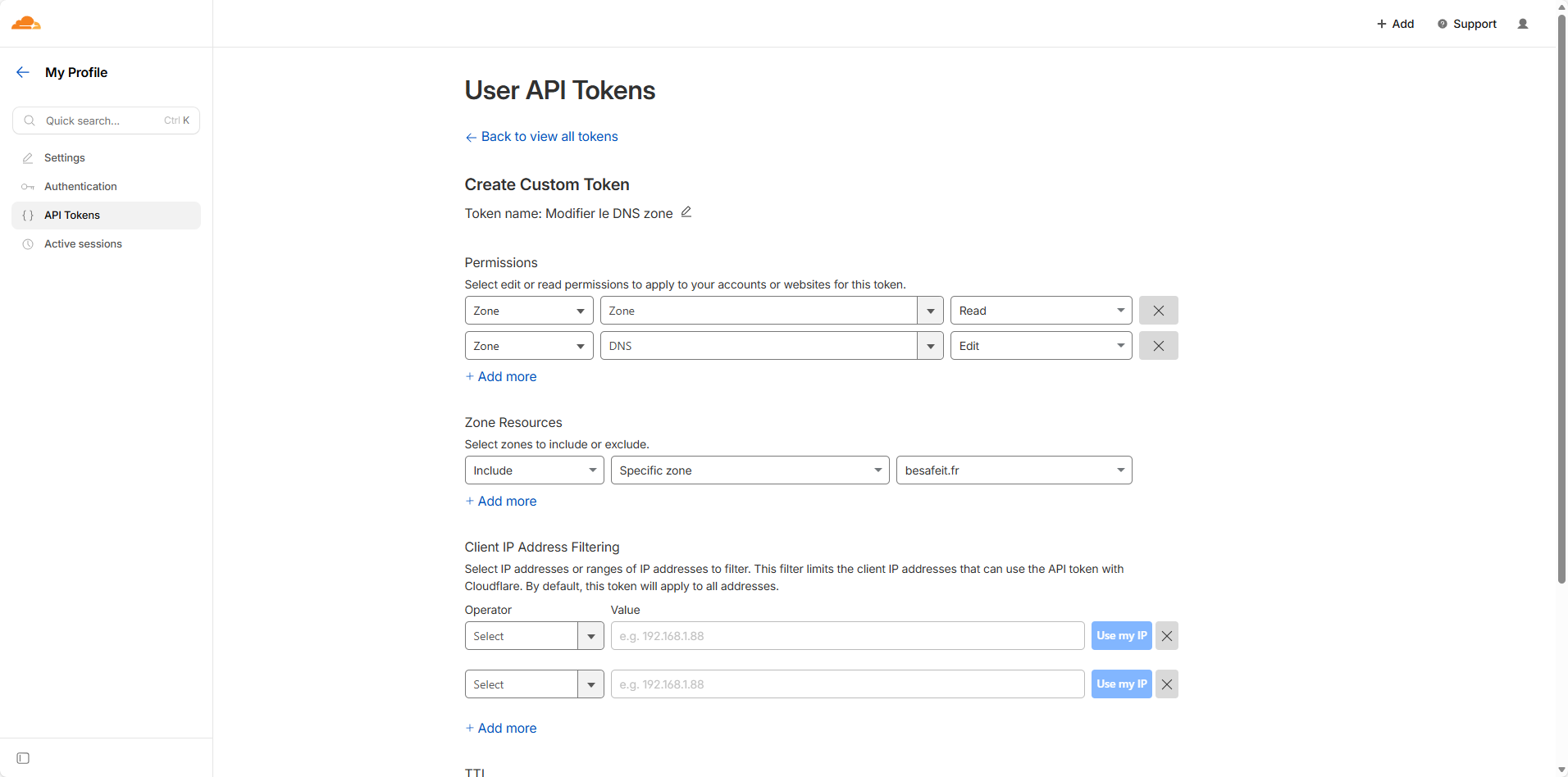 API Token