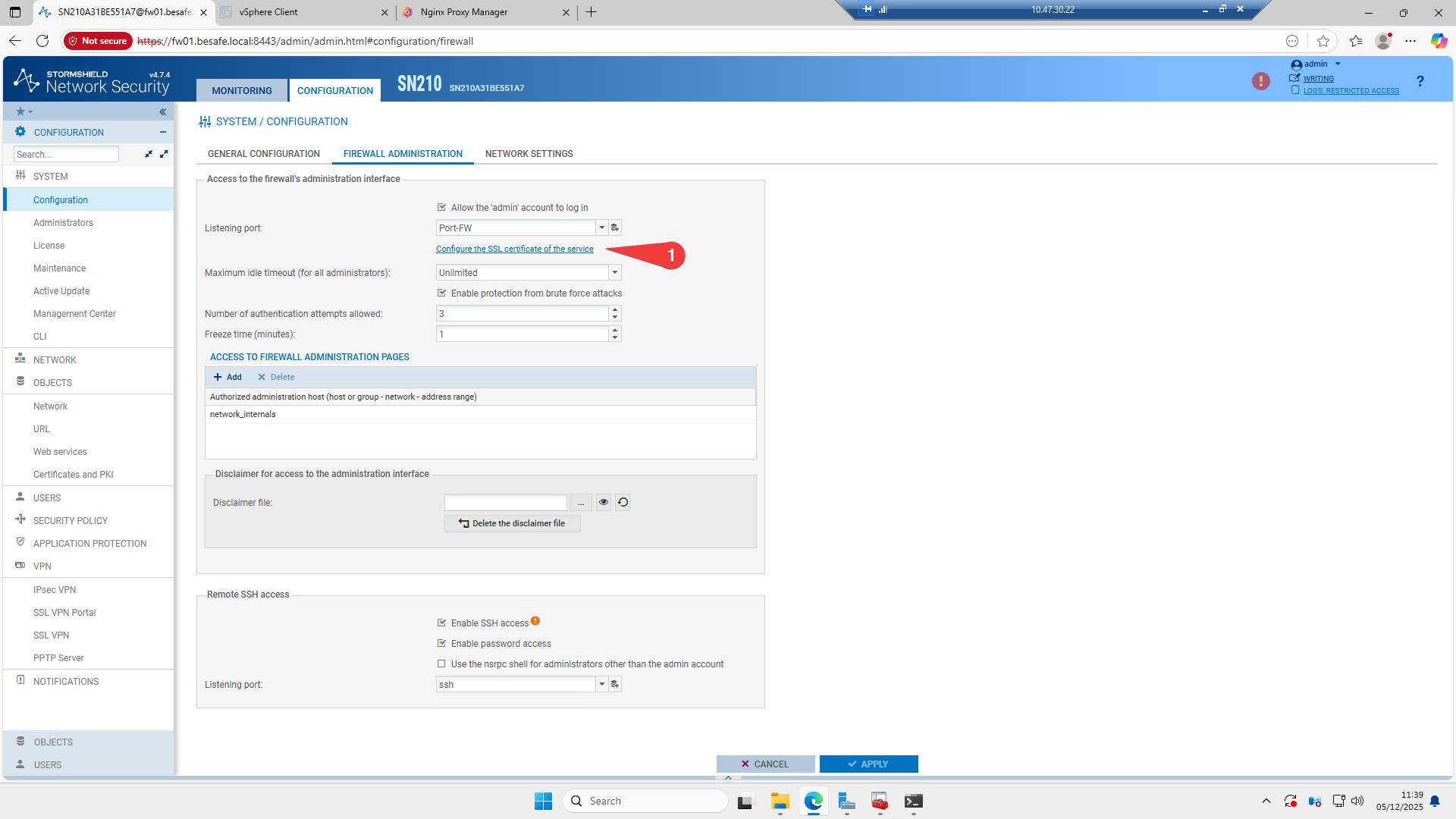 Assign SSL