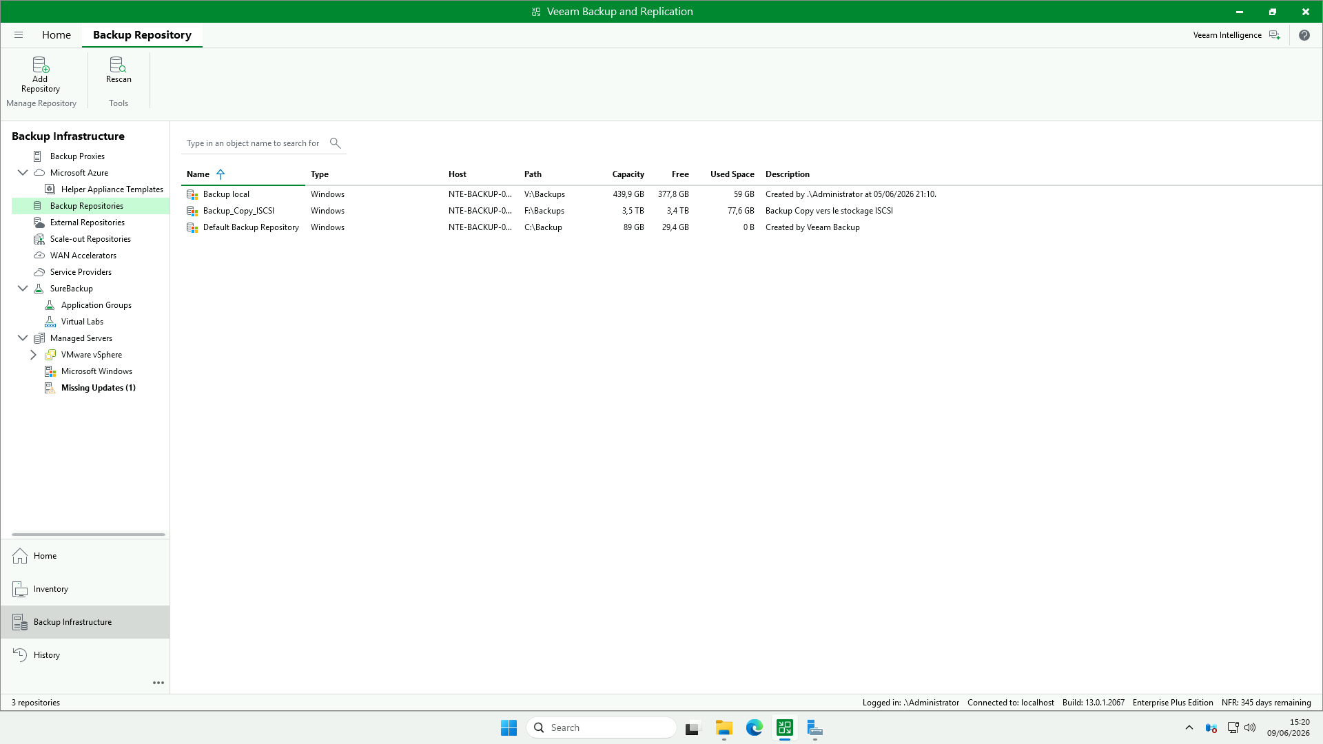 Backup Repositories